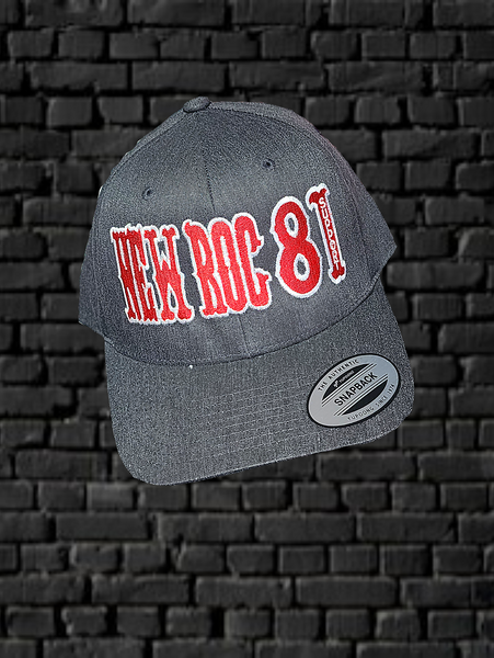 New Roc 81 Gray Snap Back Hat