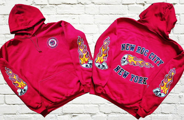 Red Pull Over New Roc City Hoodie