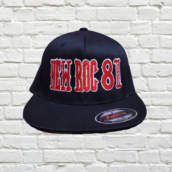 New Roc 81 Black Snap Back Hat