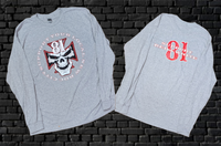 Long Sleeve - Grey Iron Cross 81 Skull